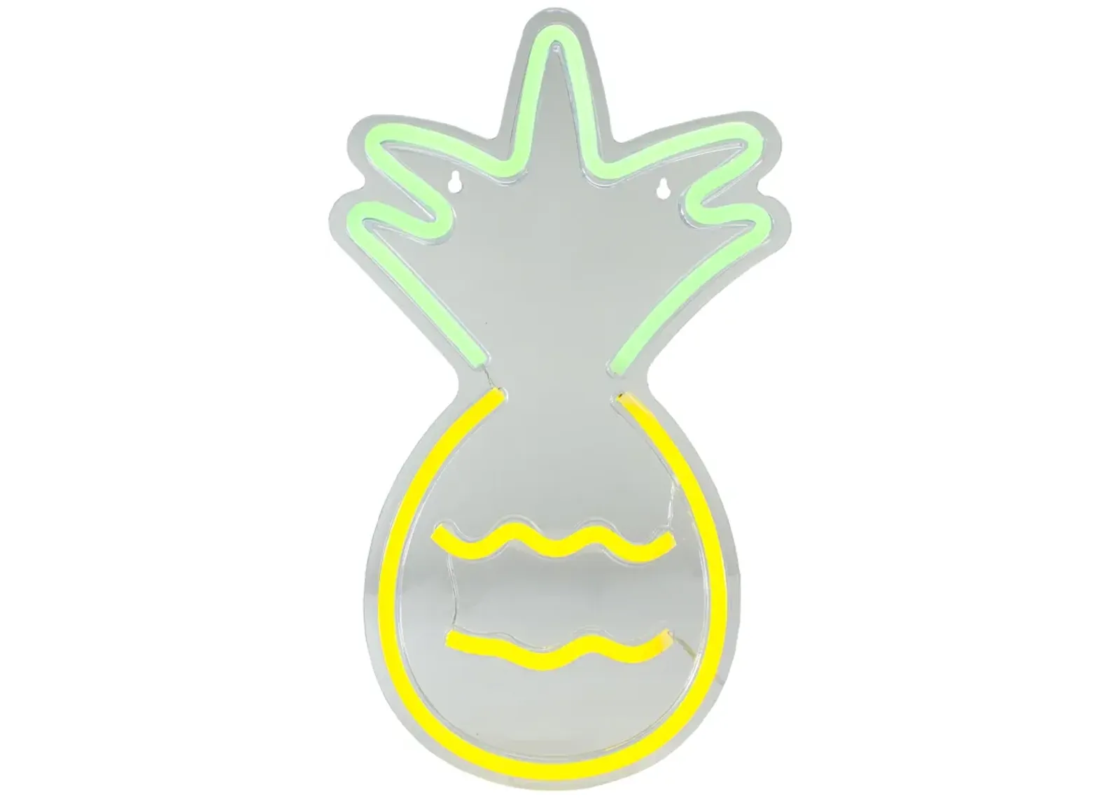 16" Yellow and Green Pineapple LED Neon Style Wall Sign