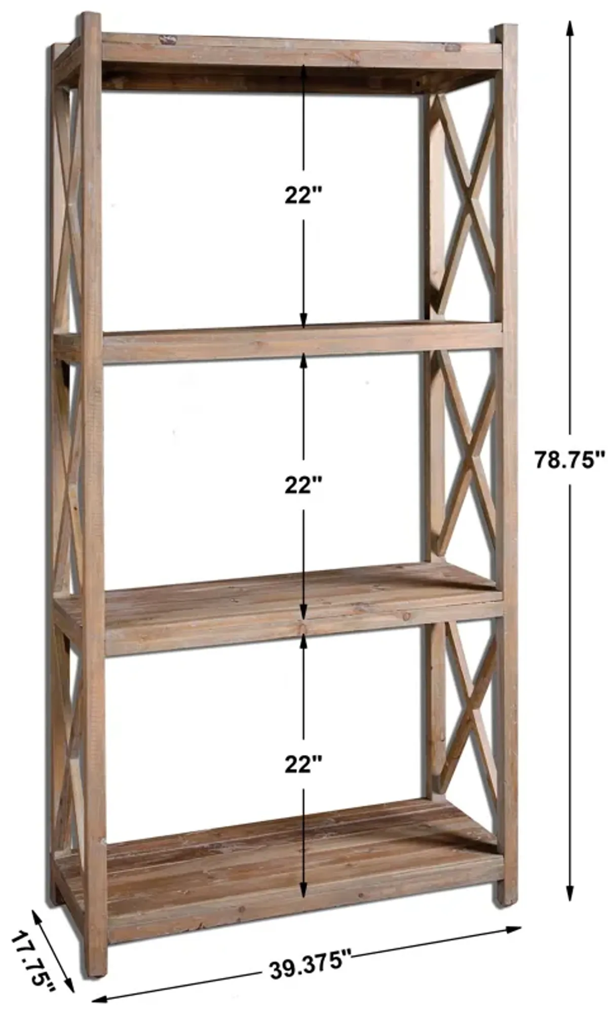 Stratford Reclaimed Wood Etagere