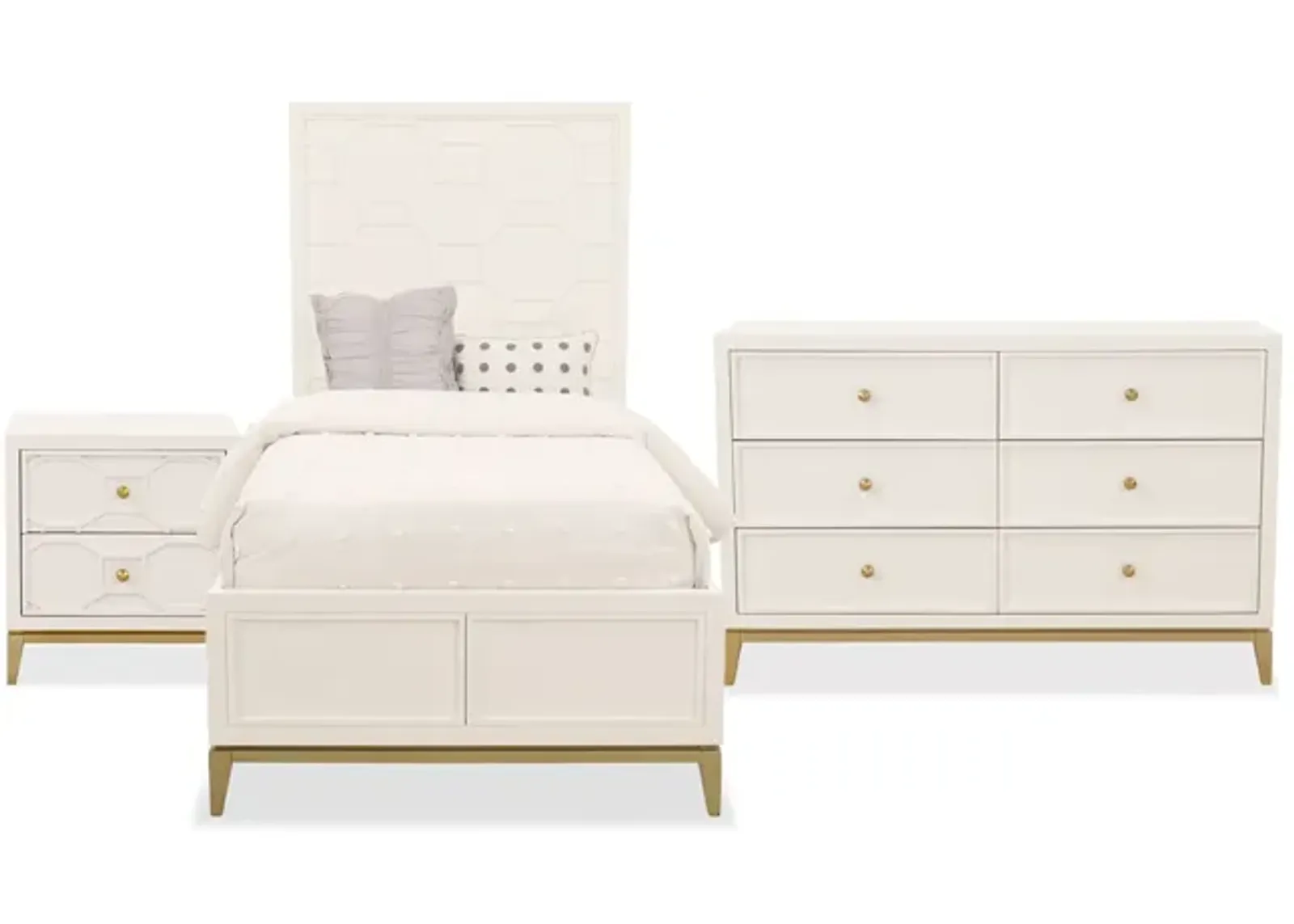 Uptown Youth 4pc Full Bed Set