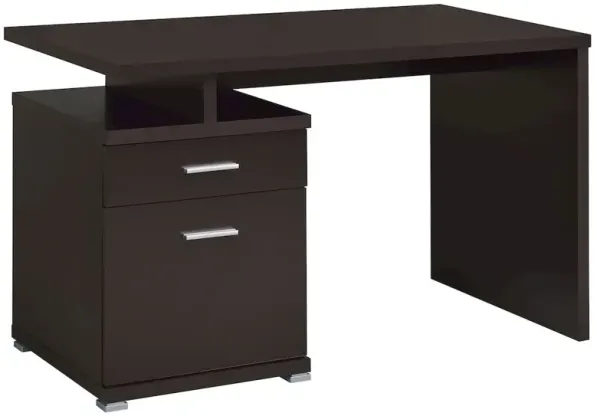 Irving 47-inch 2-drawer Office Computer Desk Cappuccino