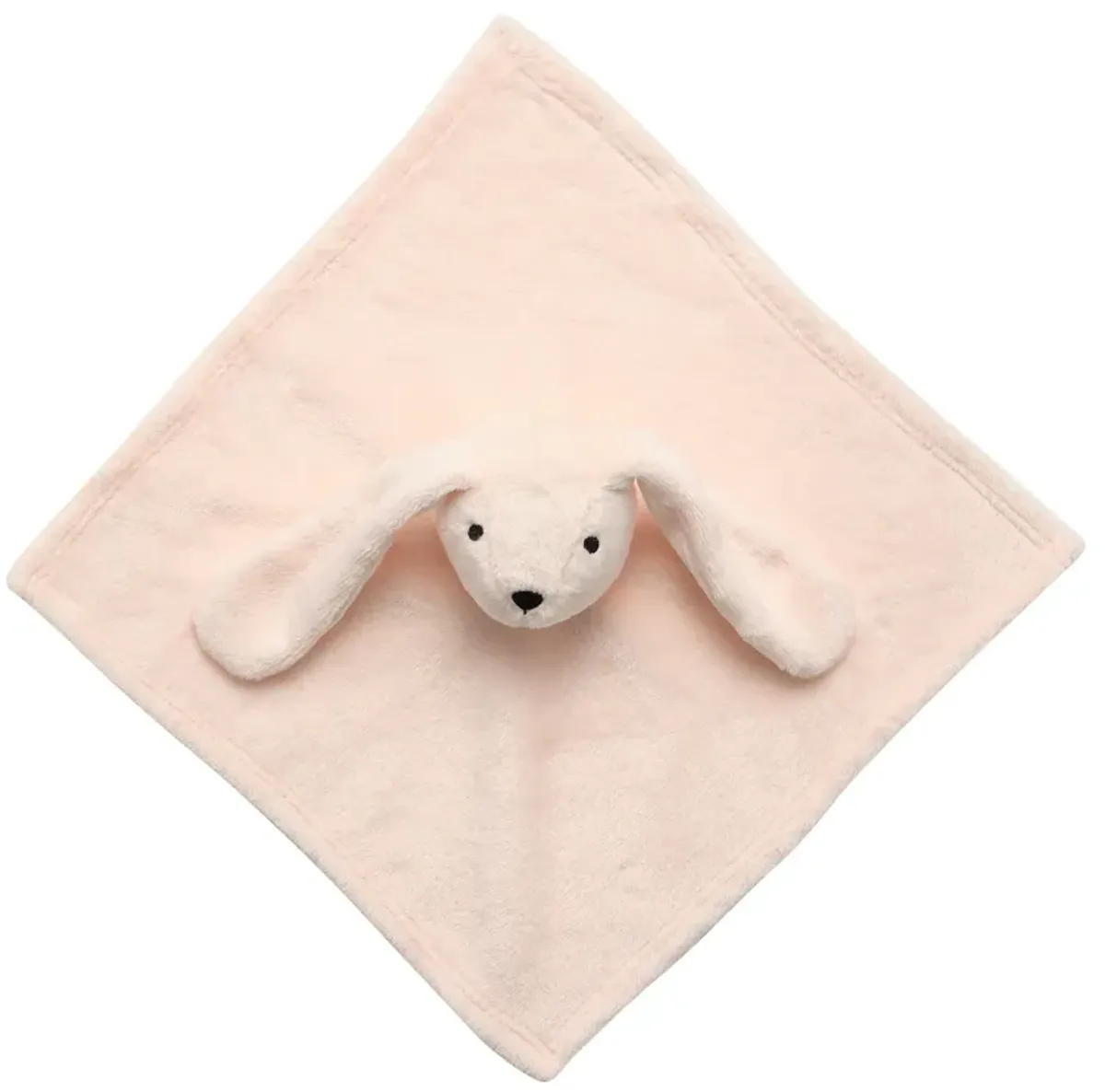 Lambs & Ivy Pink Bunny Soft Baby/Child/Toddler Plush Lovey Security Blanket