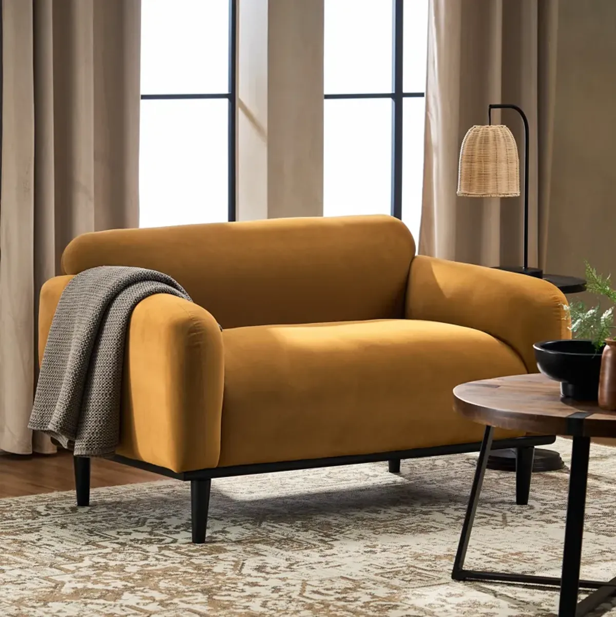 Merax Upholstered Loveseat Sofa