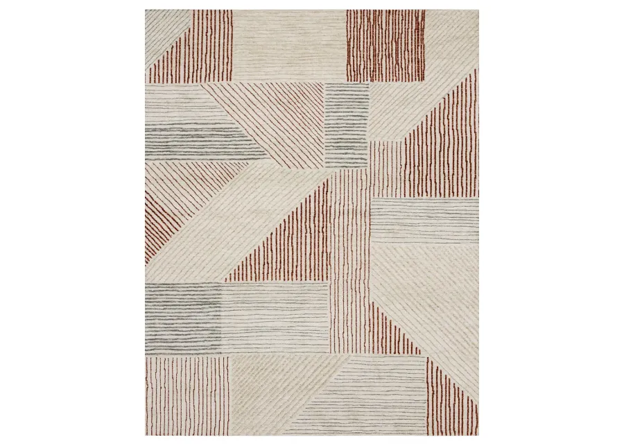 Bowen By Drew & Jonathan Home Central Valley Red 2' 4" X 7' 10" Rug