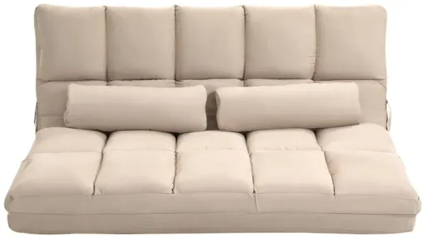 Merax Folding Sofa Couch with 2 Pillows