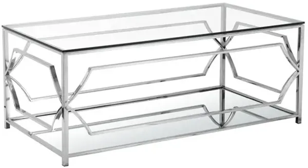 Pangea Home Z-Edward Rect Coffee Table Steel