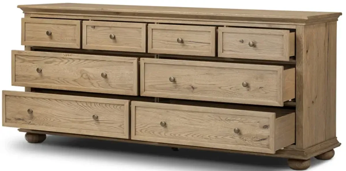 Geoffrey Worn Oak Wide Dresser