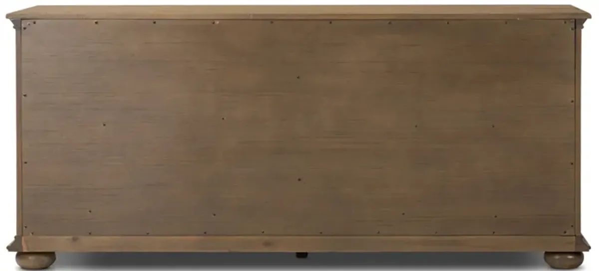 Geoffrey Worn Oak Wide Dresser