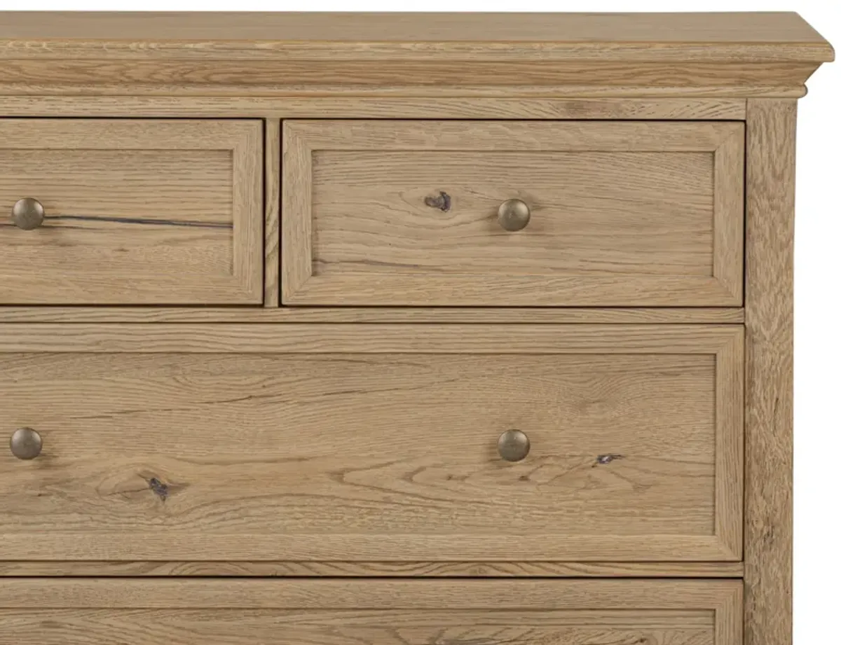 Geoffrey Worn Oak Wide Dresser