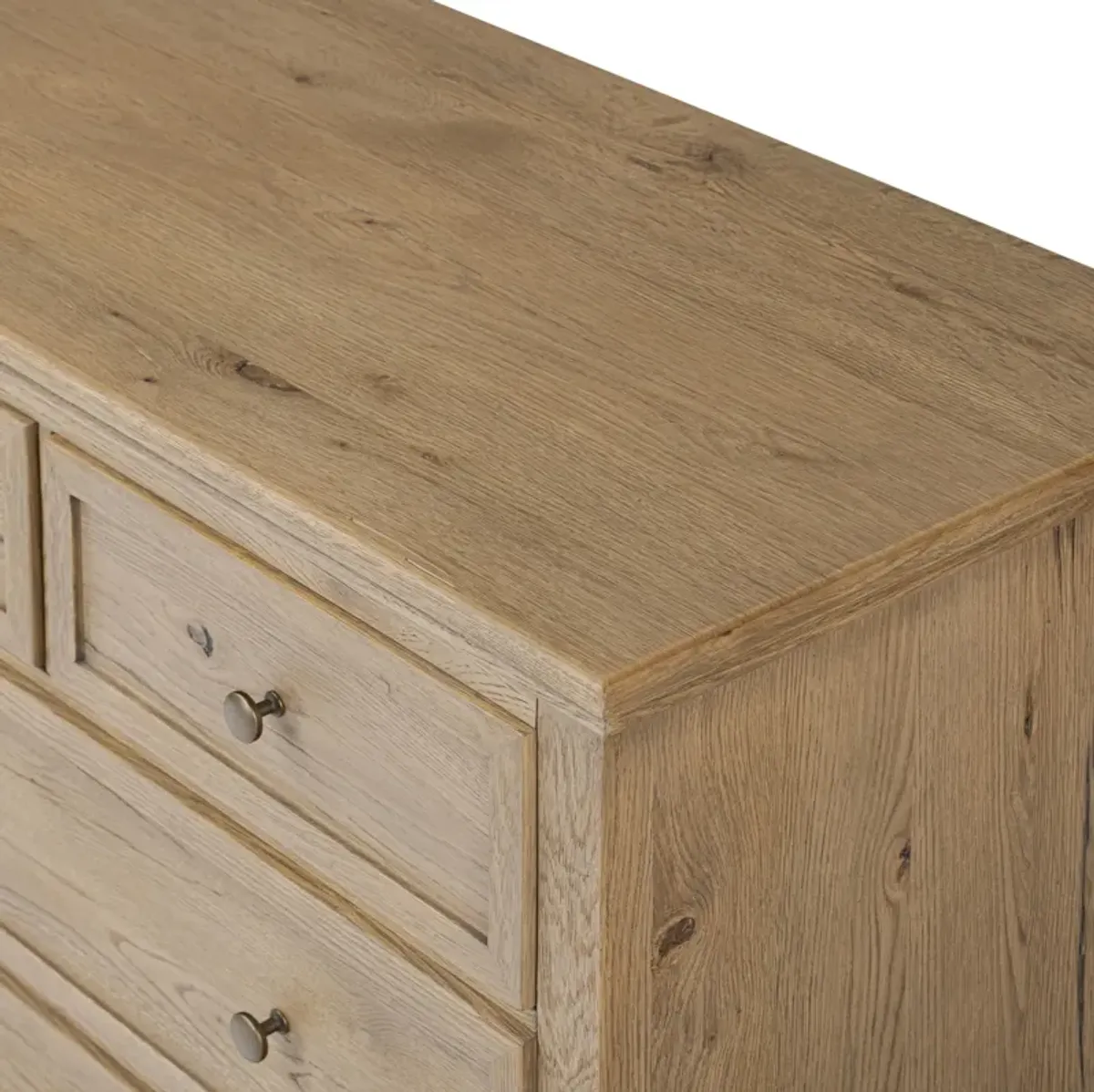 Geoffrey Worn Oak Wide Dresser