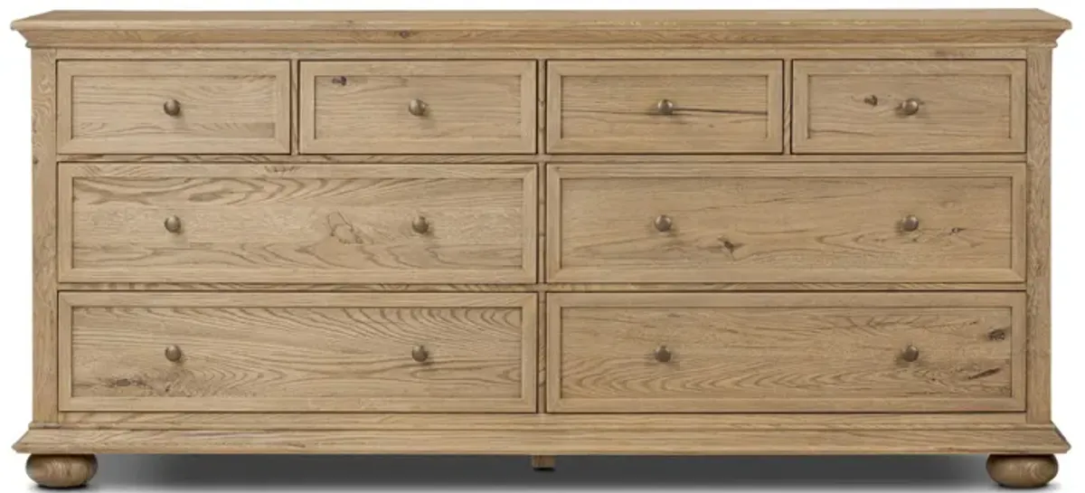 Geoffrey Worn Oak Wide Dresser