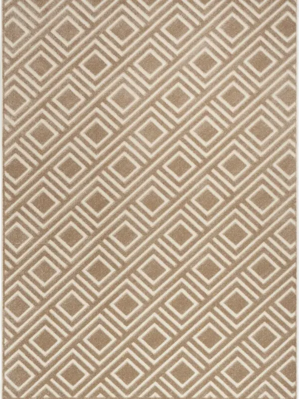 Care Free CAF03 Brown 6'7" x 9'2" Rug
