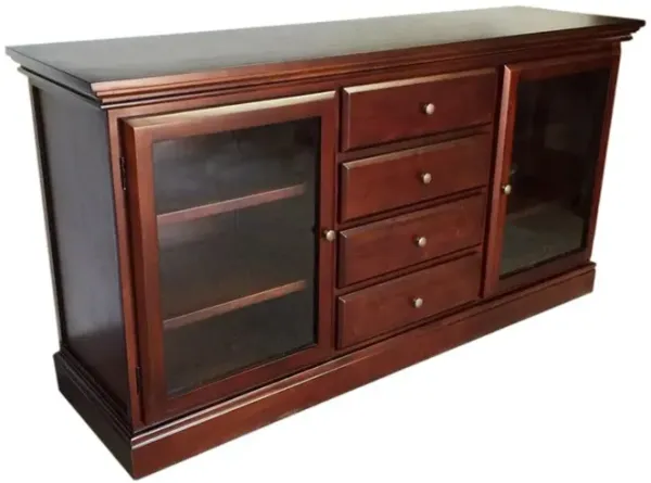 Glass Front Bookcase Buffet