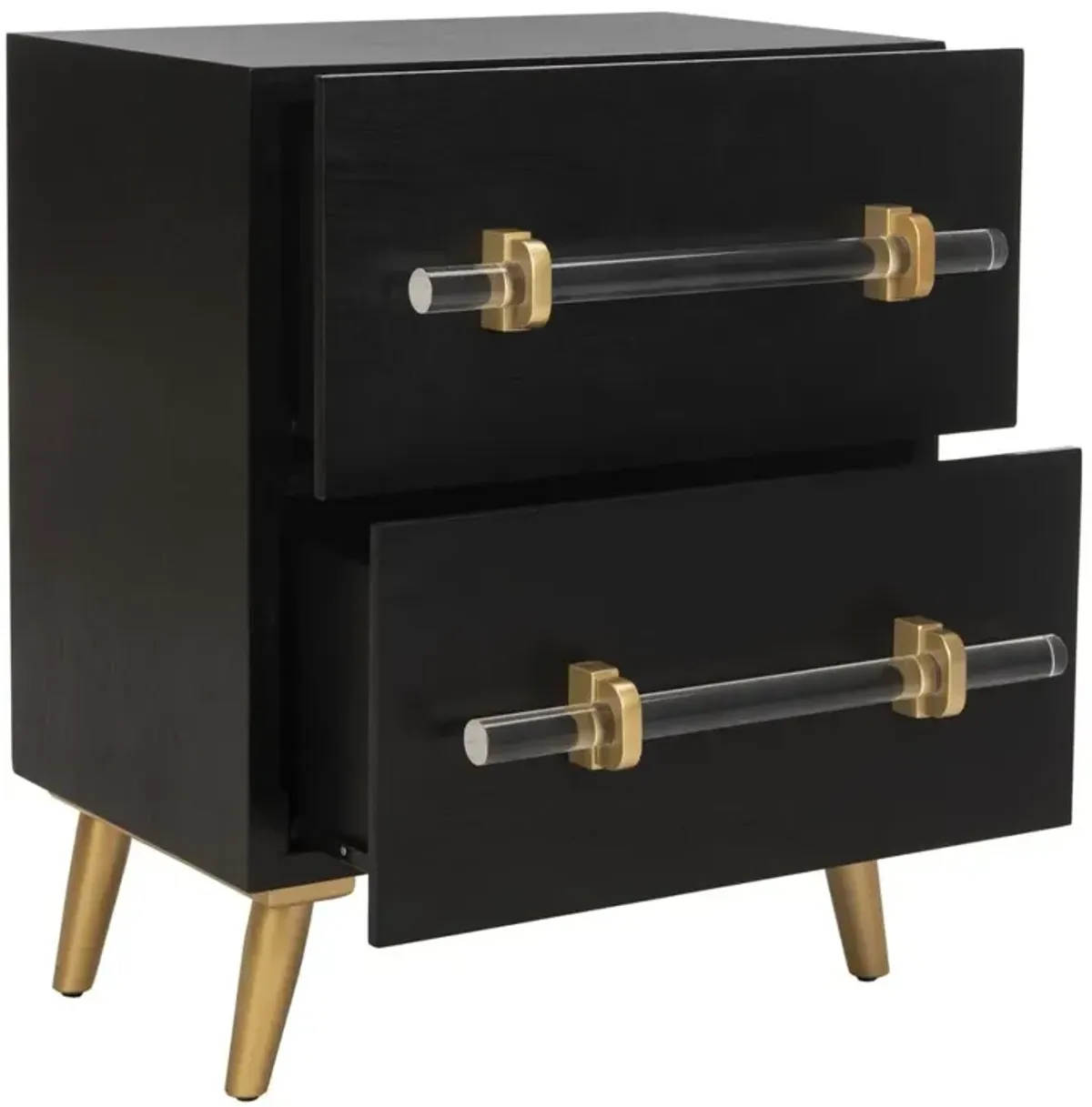 Safavieh Sienne 2 Drawer Nightstand, Black