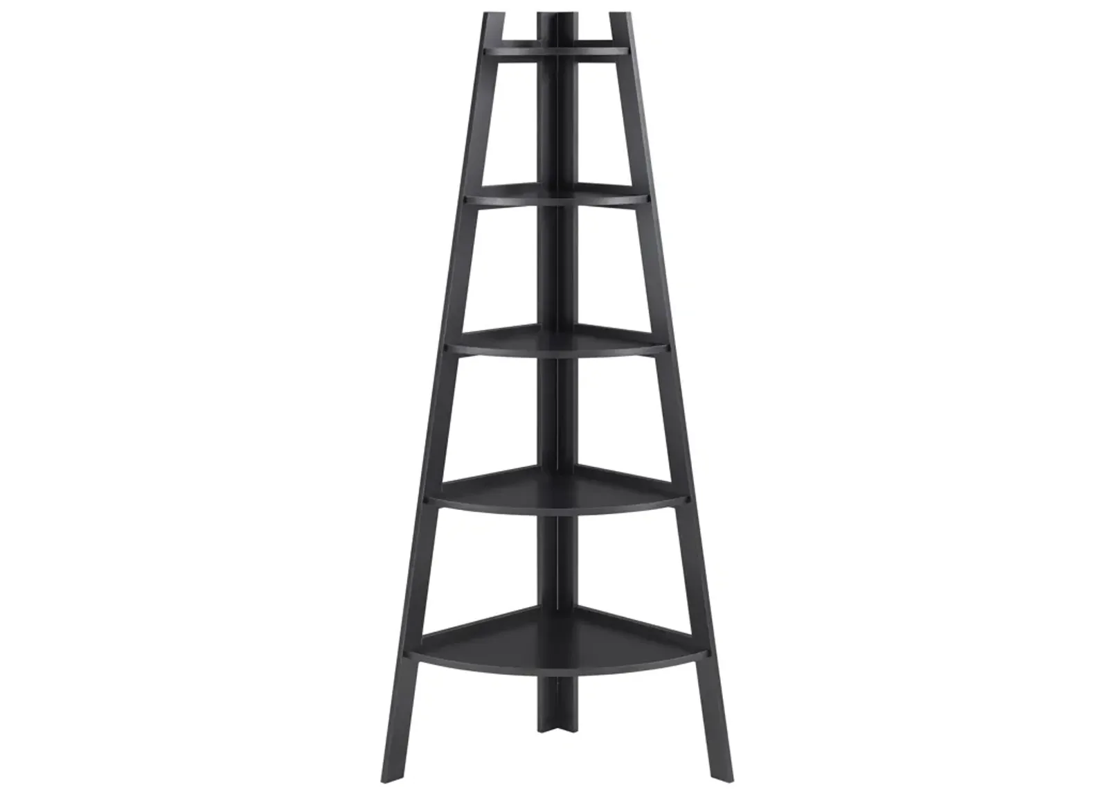 Five Tier Corner Ladder Display Bookshelf