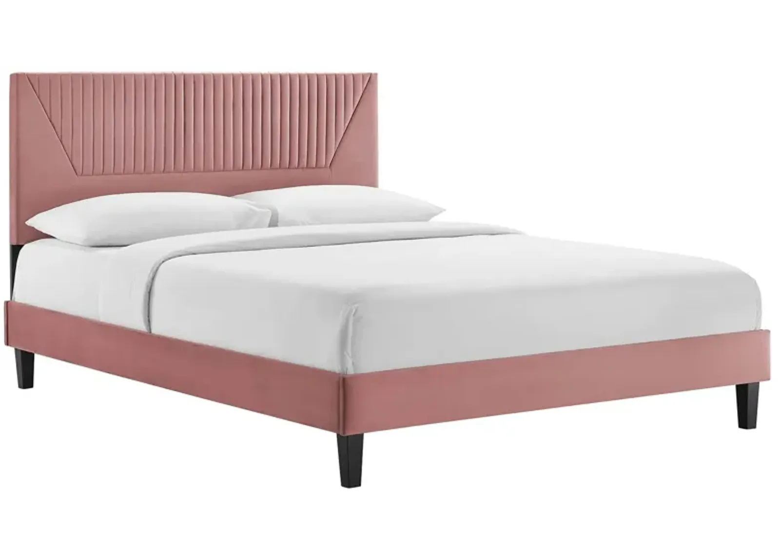 Modway - Yasmine Channel Tufted Performance Velvet King Platform Bed