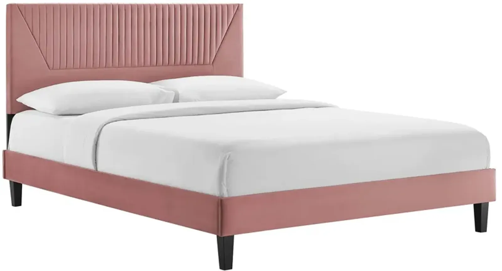 Modway - Yasmine Channel Tufted Performance Velvet King Platform Bed