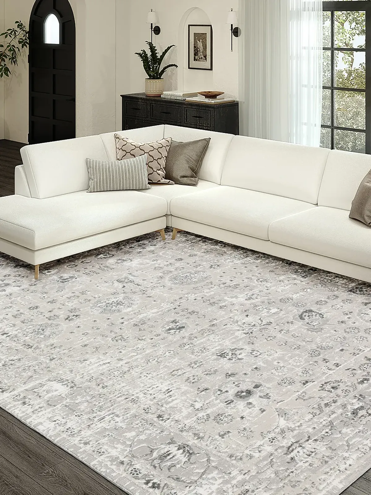 Rhodes RR8 Silver 5'1" x 7'5" Rug