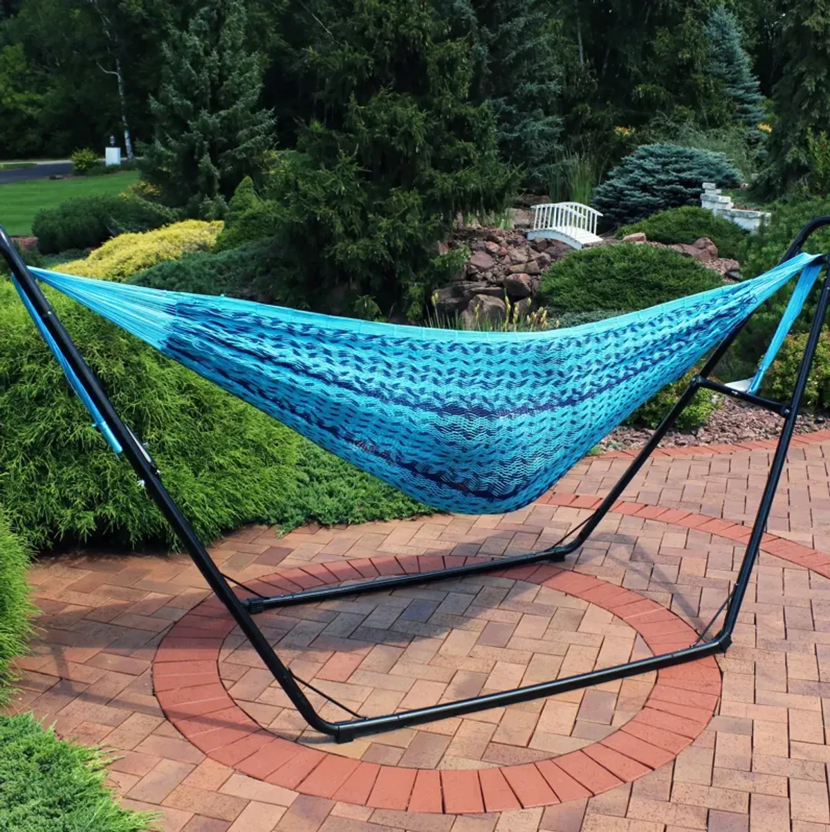 Sunnydaze 2-Person Cotton and Nylon Woven Fabric Hammock