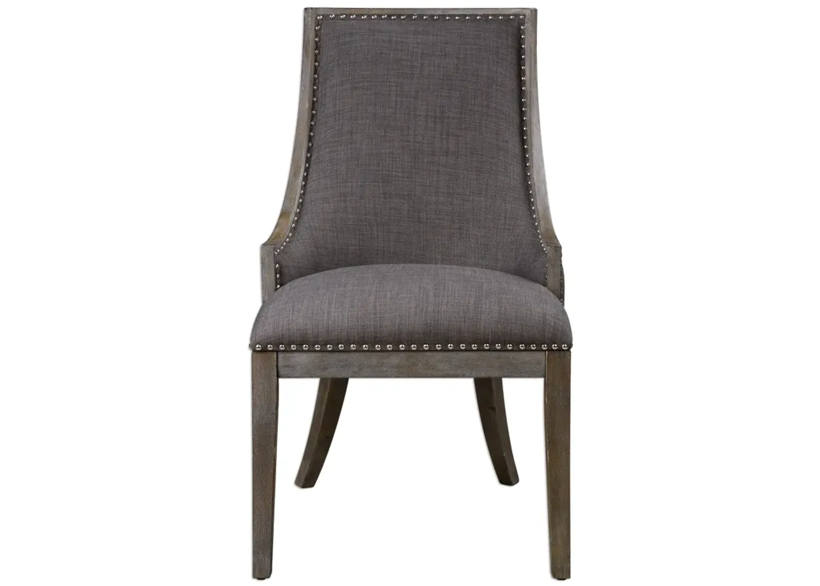 Aidrian Charcoal Gray Accent Chair