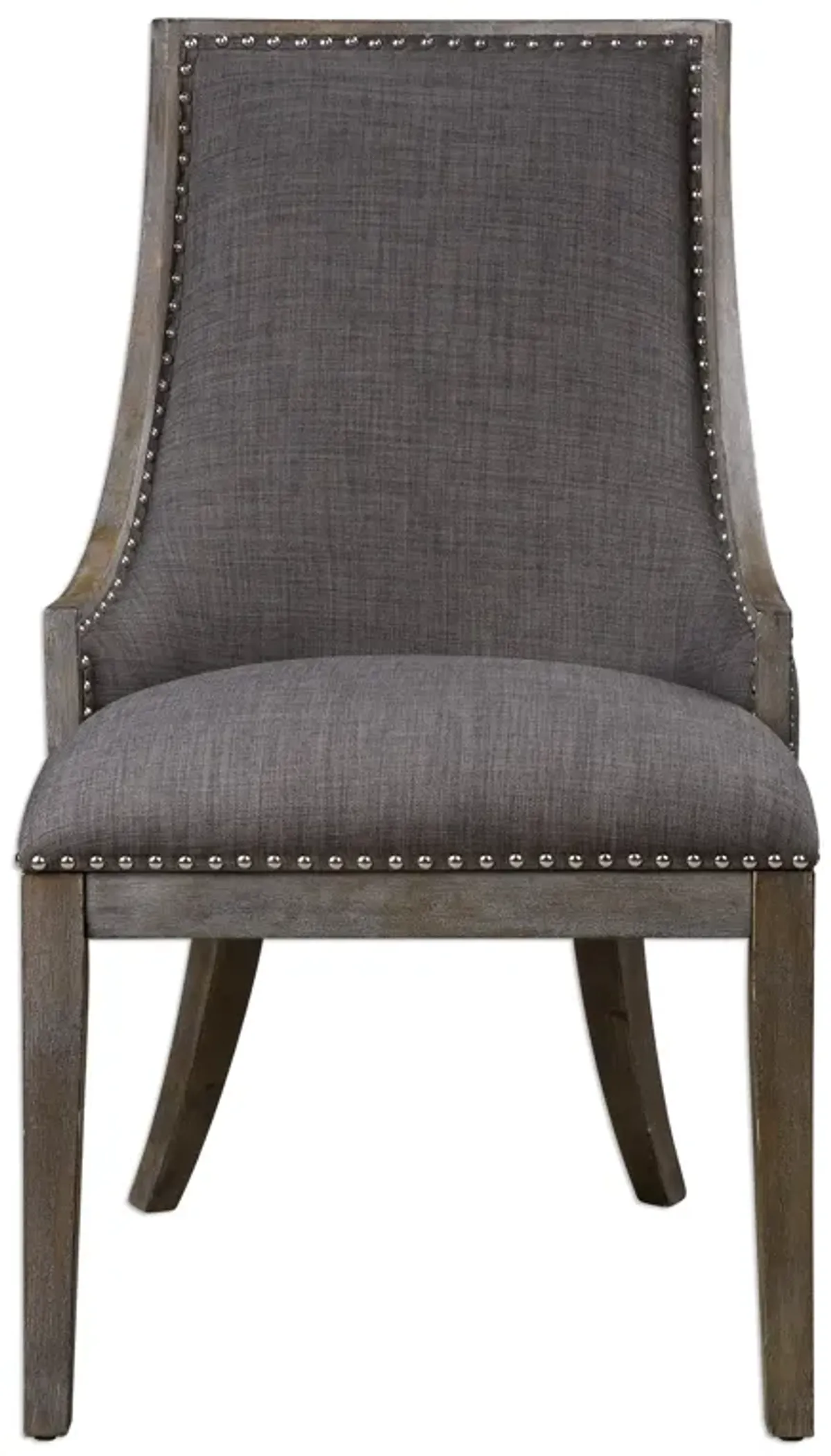 Aidrian Charcoal Gray Accent Chair