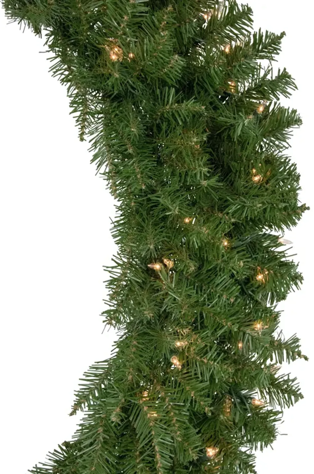 Pre-Lit Rockwood Pine Artificial Christmas Wreath  48-Inch  Clear Lights