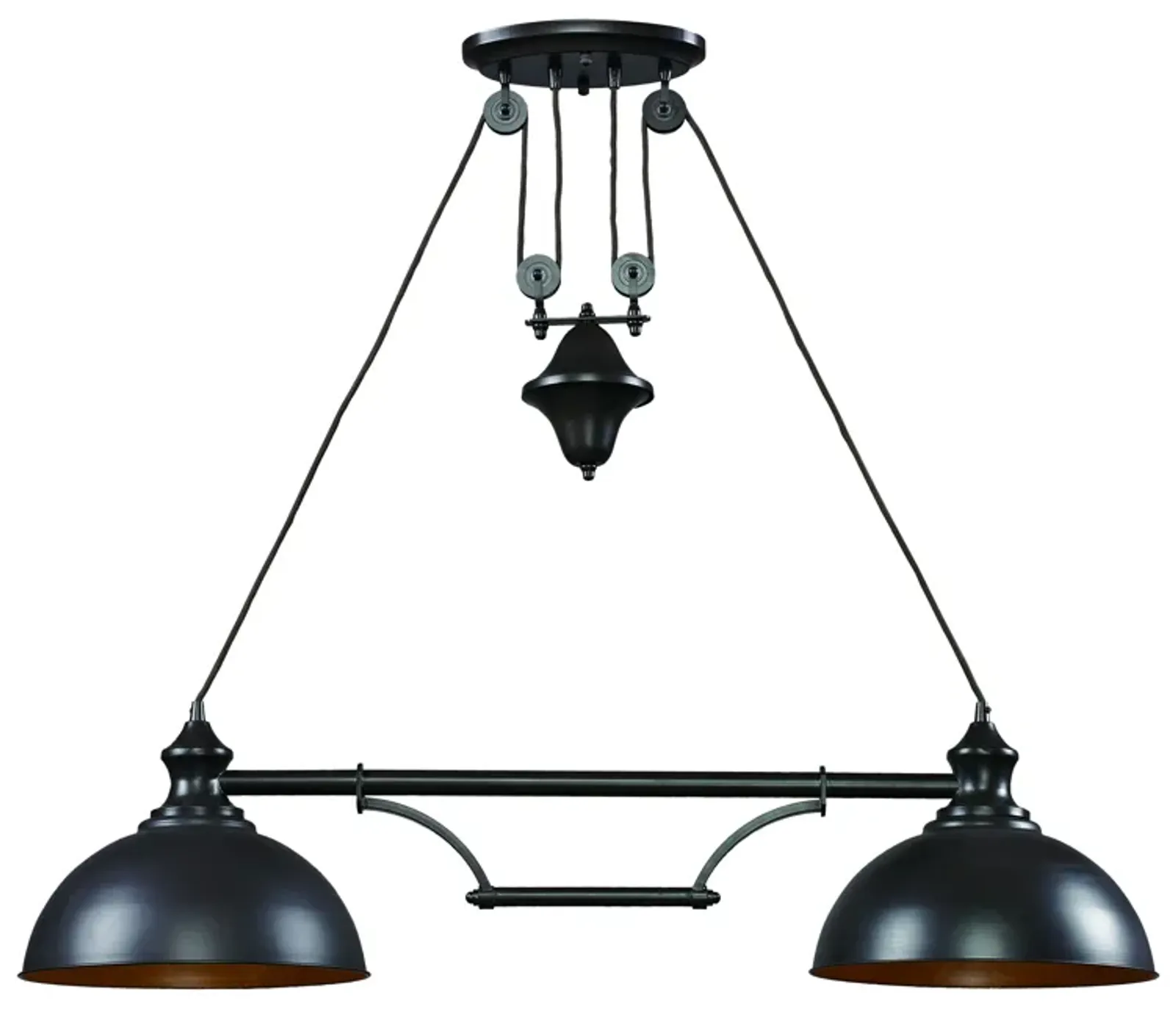 Farmhouse 44'' Wide 2-Light Chandelier