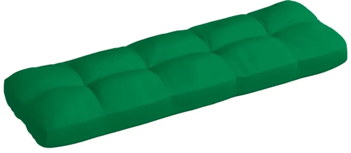 vidaXL Pallet Sofa Cushion Green 47.2"x15.7"x4.7"