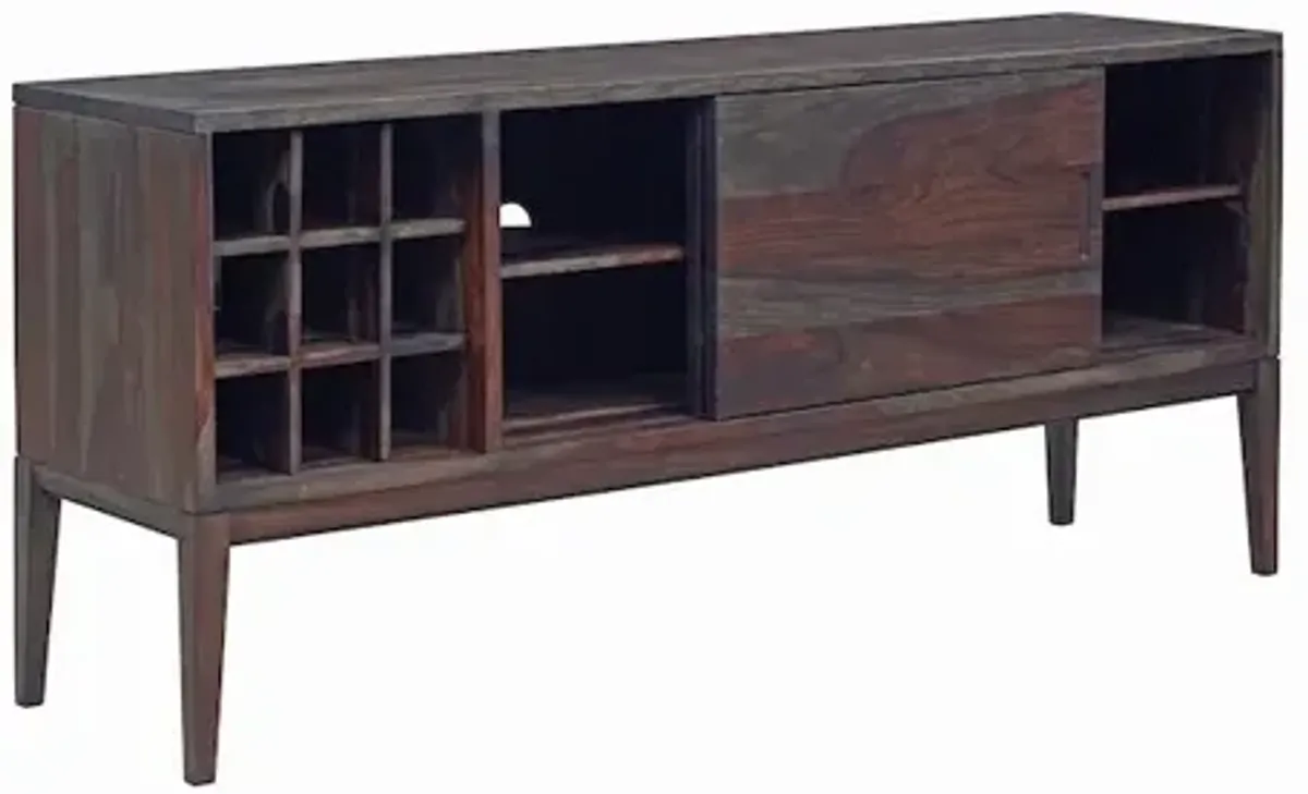 Porter Designs Fall River Solid Sheesham Wood Sideboard, Gray