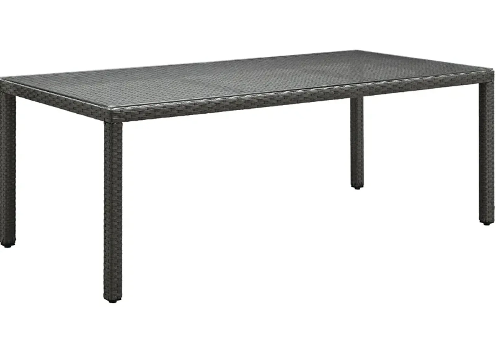 Modway - Sojourn 82" Outdoor Patio Dining Table Chocolate