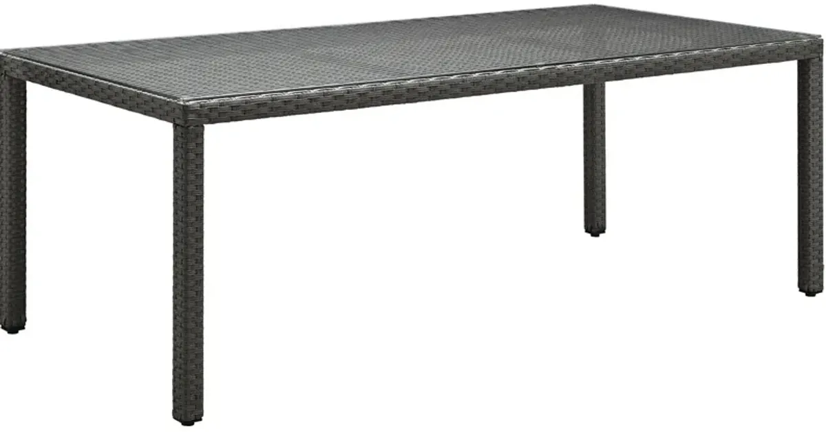 Modway - Sojourn 82" Outdoor Patio Dining Table Chocolate