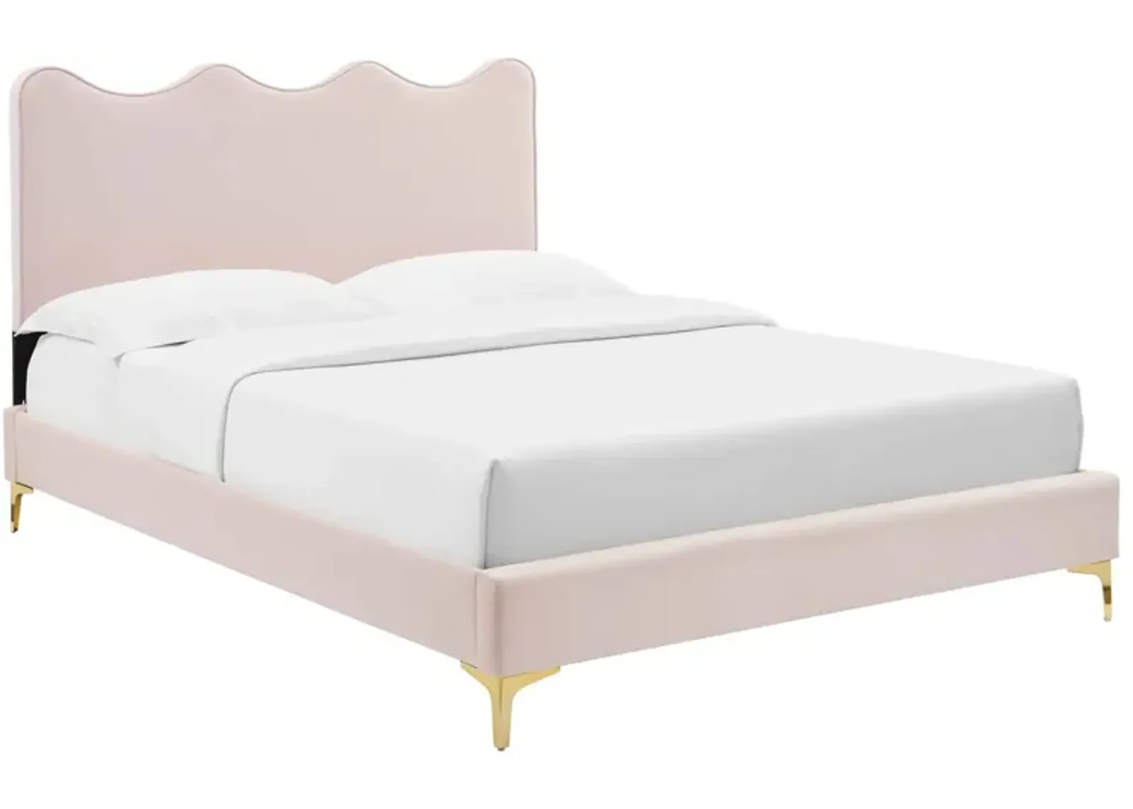 Modway - Current Performance Velvet Twin Platform Bed