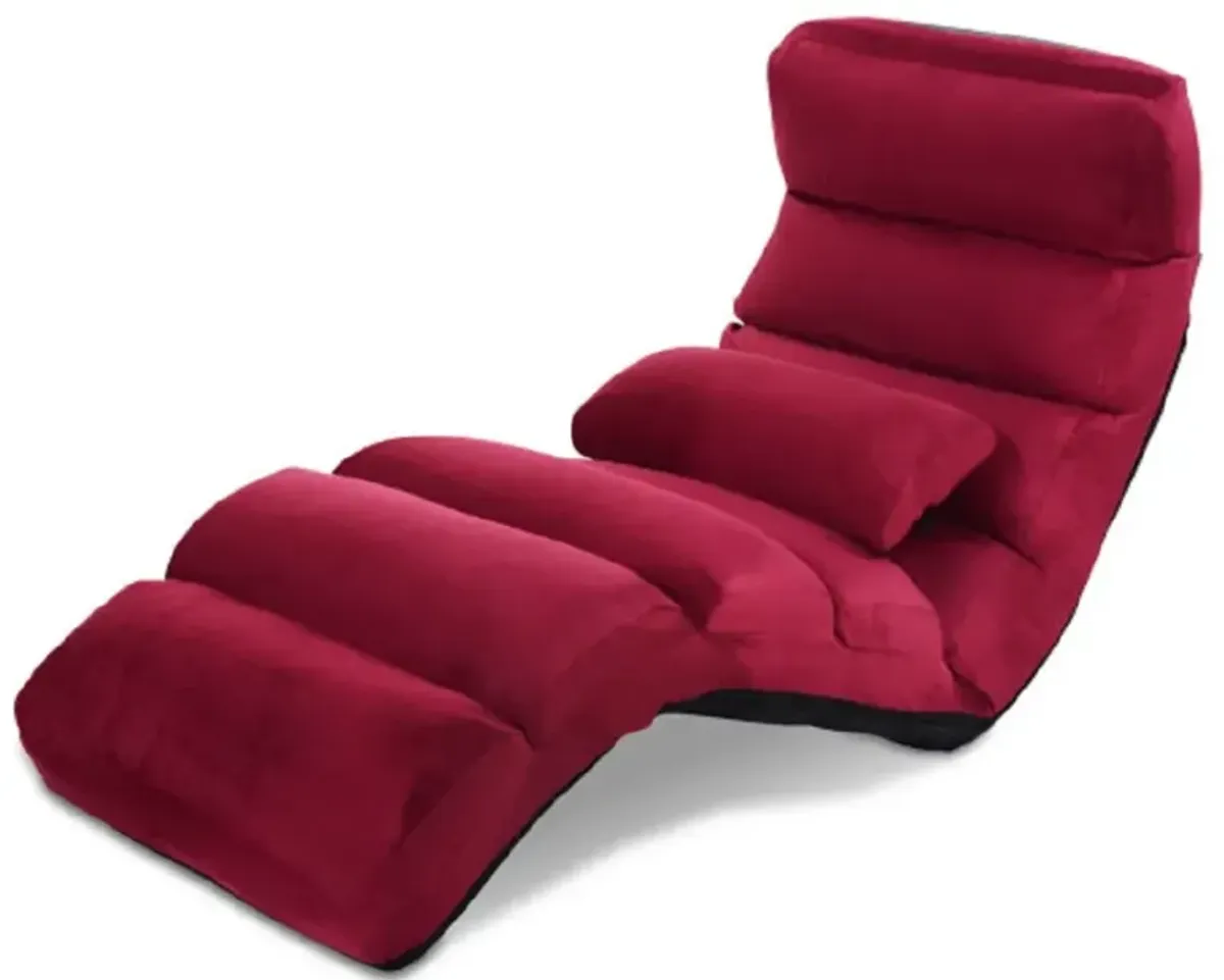 Folding Lazy Sofa Chair Stylish Sofa Couch Beds Lounge Chair with Pillow