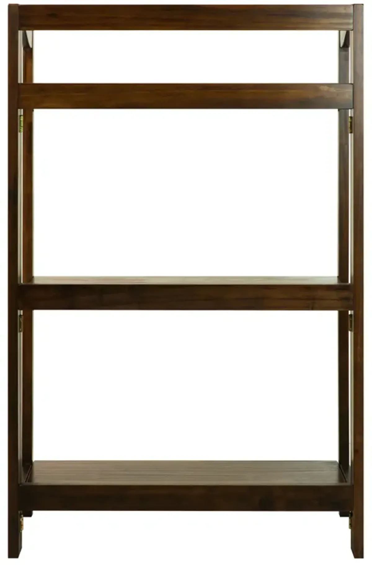 Casual Home Stratford 3-Shelf Folding Bookcase-Warm Brown