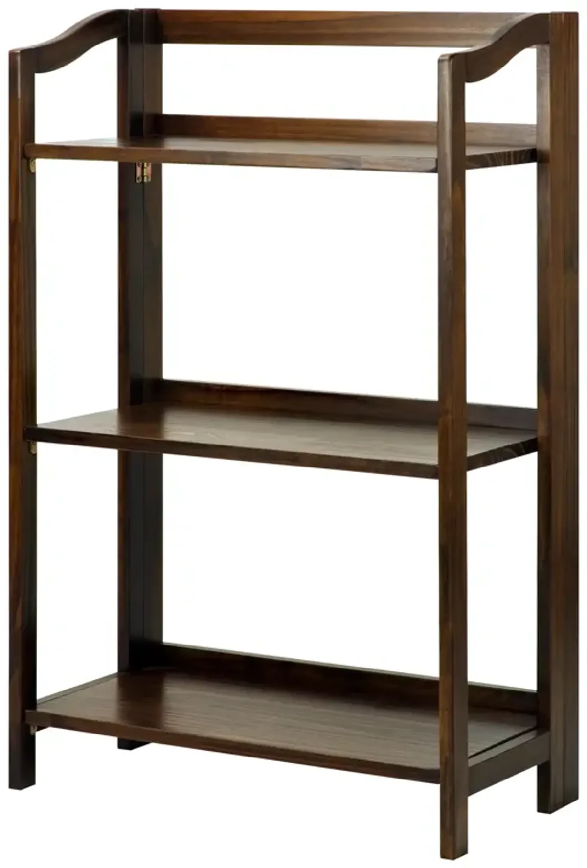 Casual Home Stratford 3-Shelf Folding Bookcase-Warm Brown