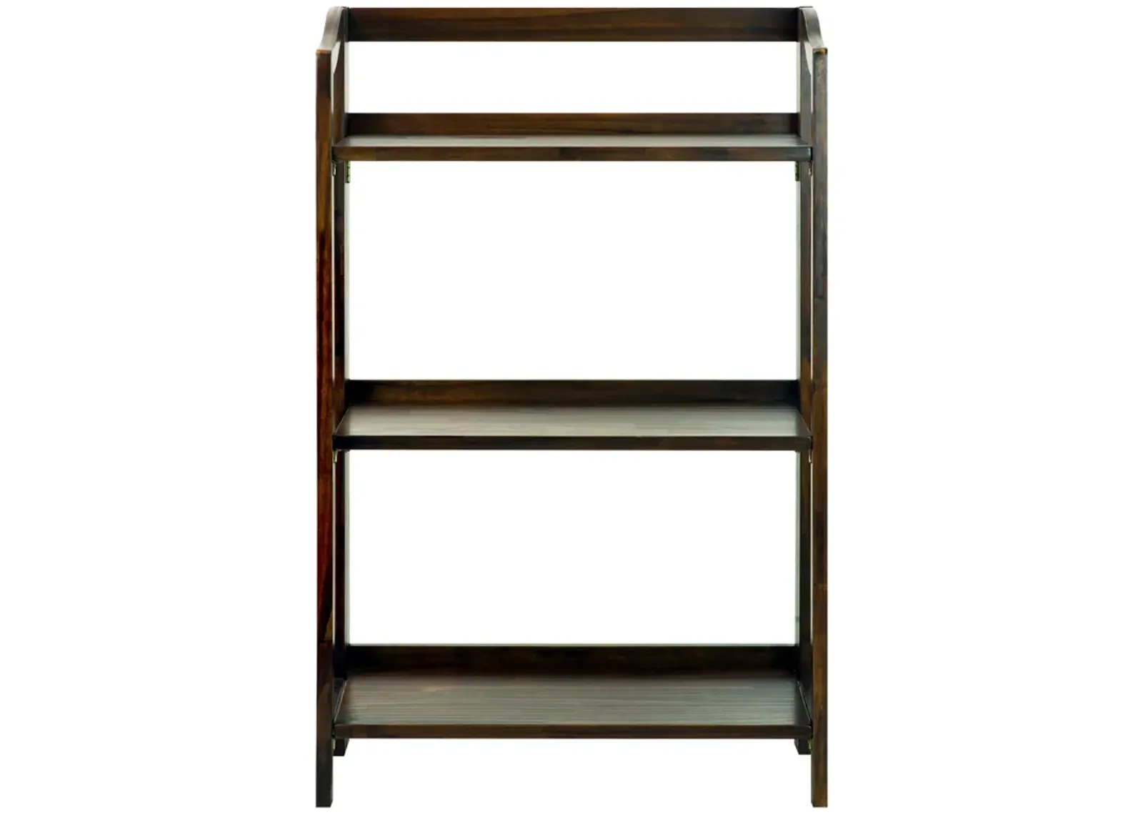 Casual Home Stratford 3-Shelf Folding Bookcase-Warm Brown