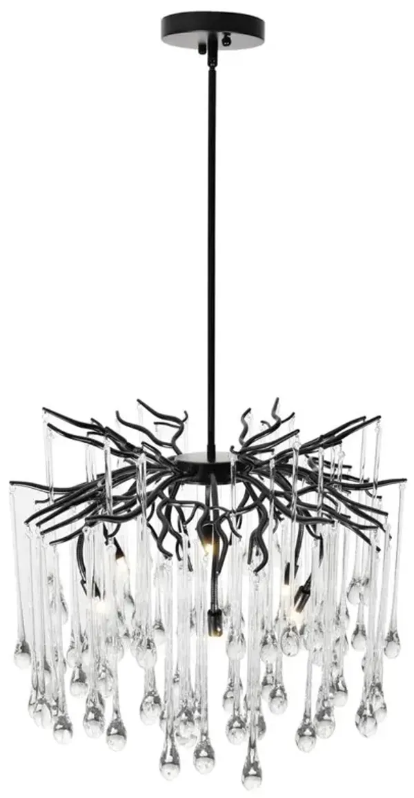 CWI Lighting Anita 6 Light Chandelier With Black Finish