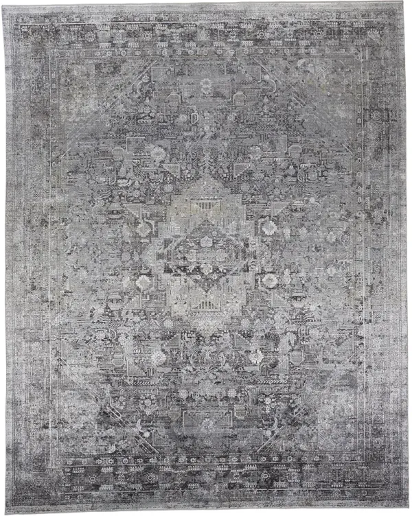 Sarrant 3966F Gray/Silver/Ivory 4' x 5'3" Rug