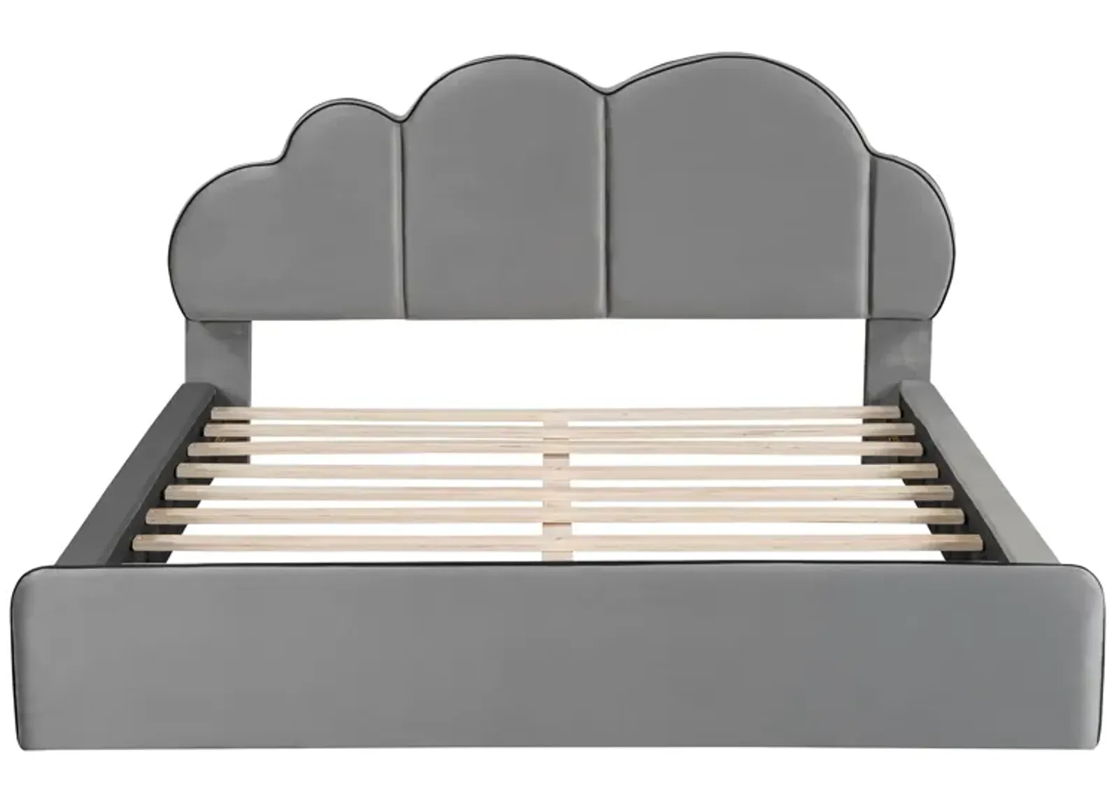 Merax Upholstered Platform Bed with Headboard