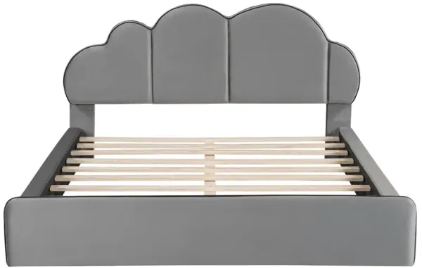Merax Upholstered Platform Bed with Headboard