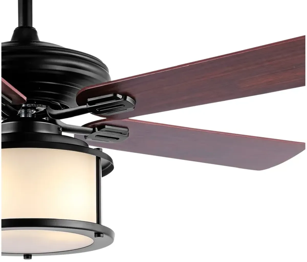 Brantley 2-Light Bohemian Farmhouse Iron LED CEILING FAN