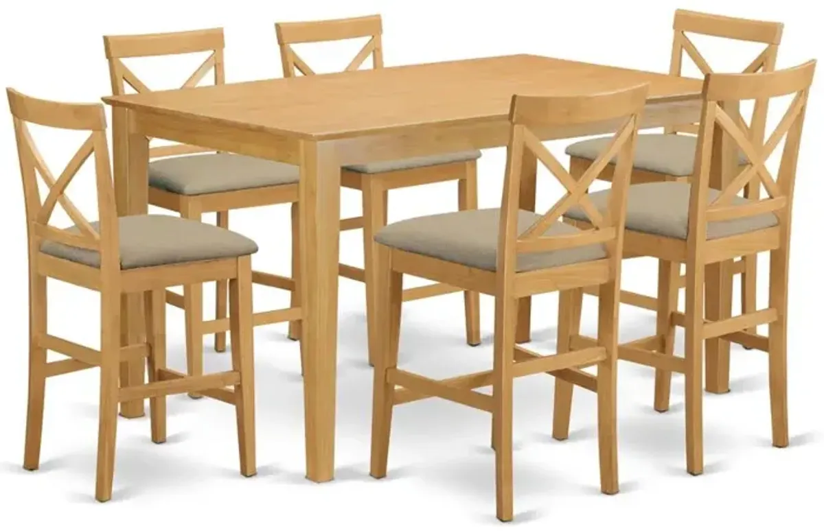7 Piece Set Consist of a Rectangle Dinner Table