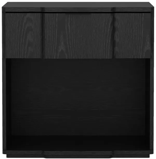 Clive 22" Nightstand in Black (1-Drawer)