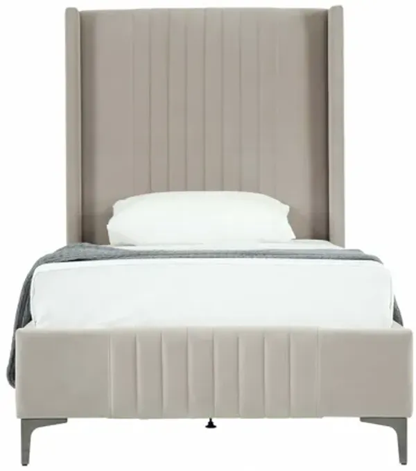 Promenade Beige Twin Bed