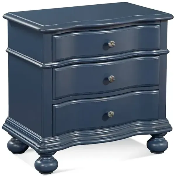 Rodanthe 3-Drawer Nightstand - Shipyard Blue