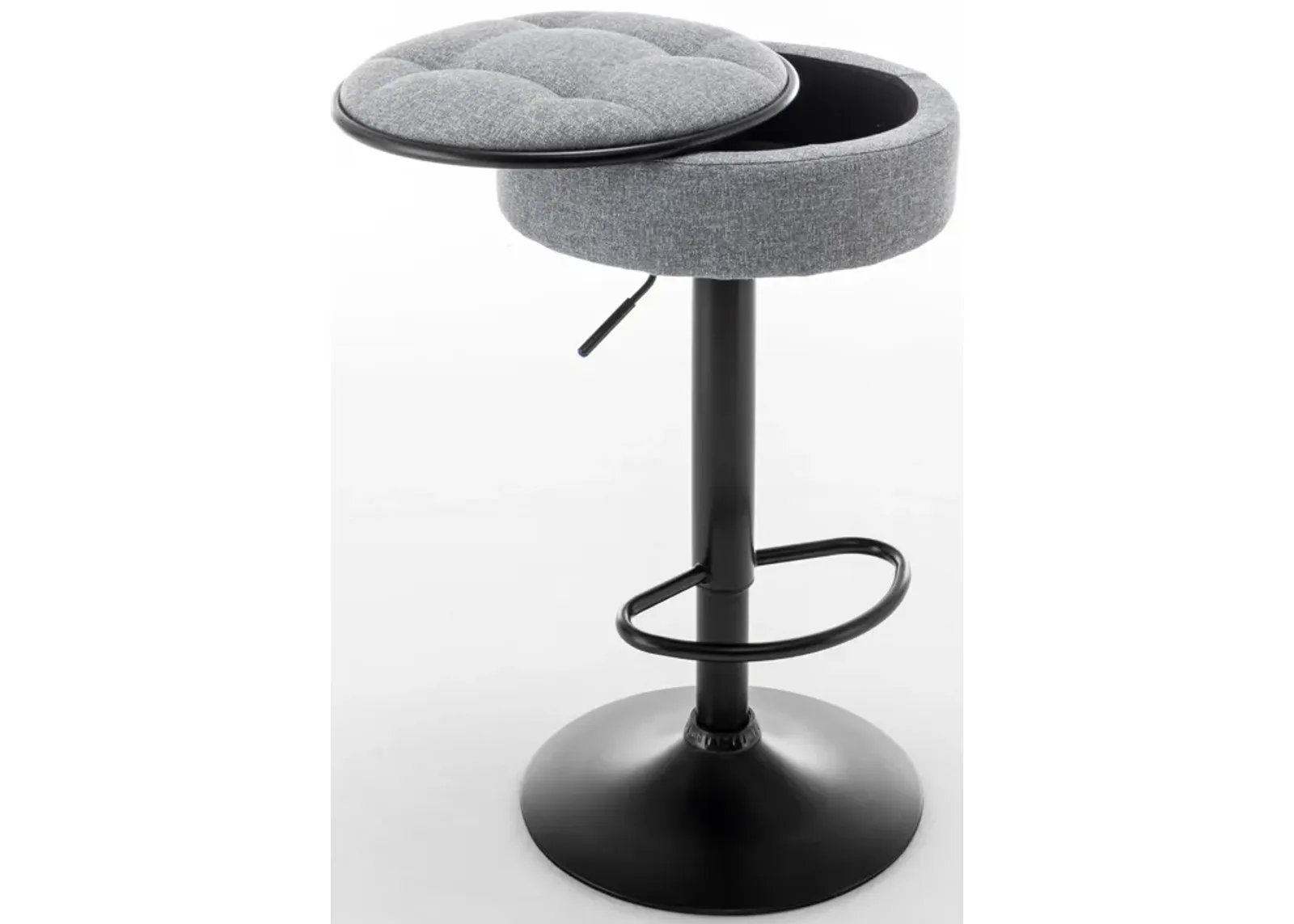 Comfortable Swivel Barstools with Adjustable Height, Storage, and Multipurpose Use