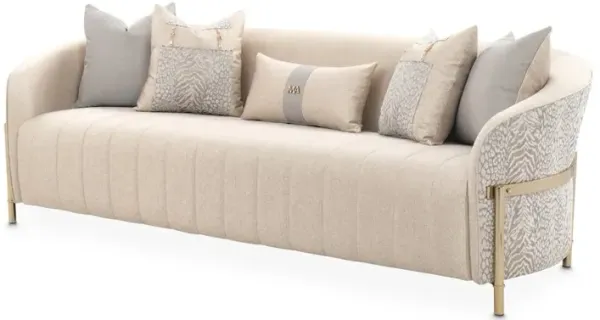Michael Amini Lisbon Sofa - Opal/Gold