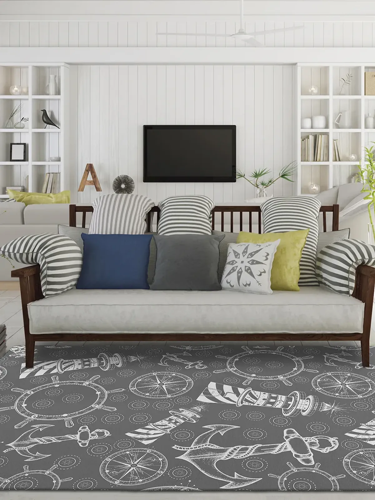 Harbor HA9 Grey 5' x 7'6" Rug
