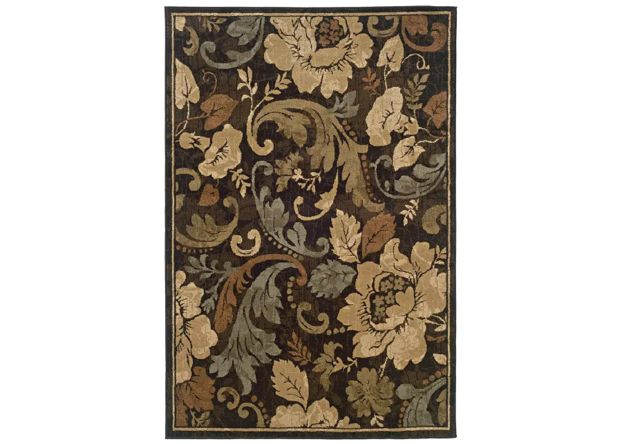 Huntington 5' x 7'6" Brown Rug