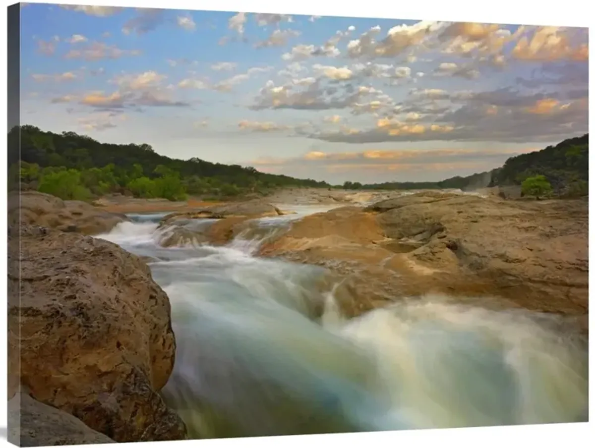 River in Pedernales Falls State Park, Texas-Canvas Art-40x30