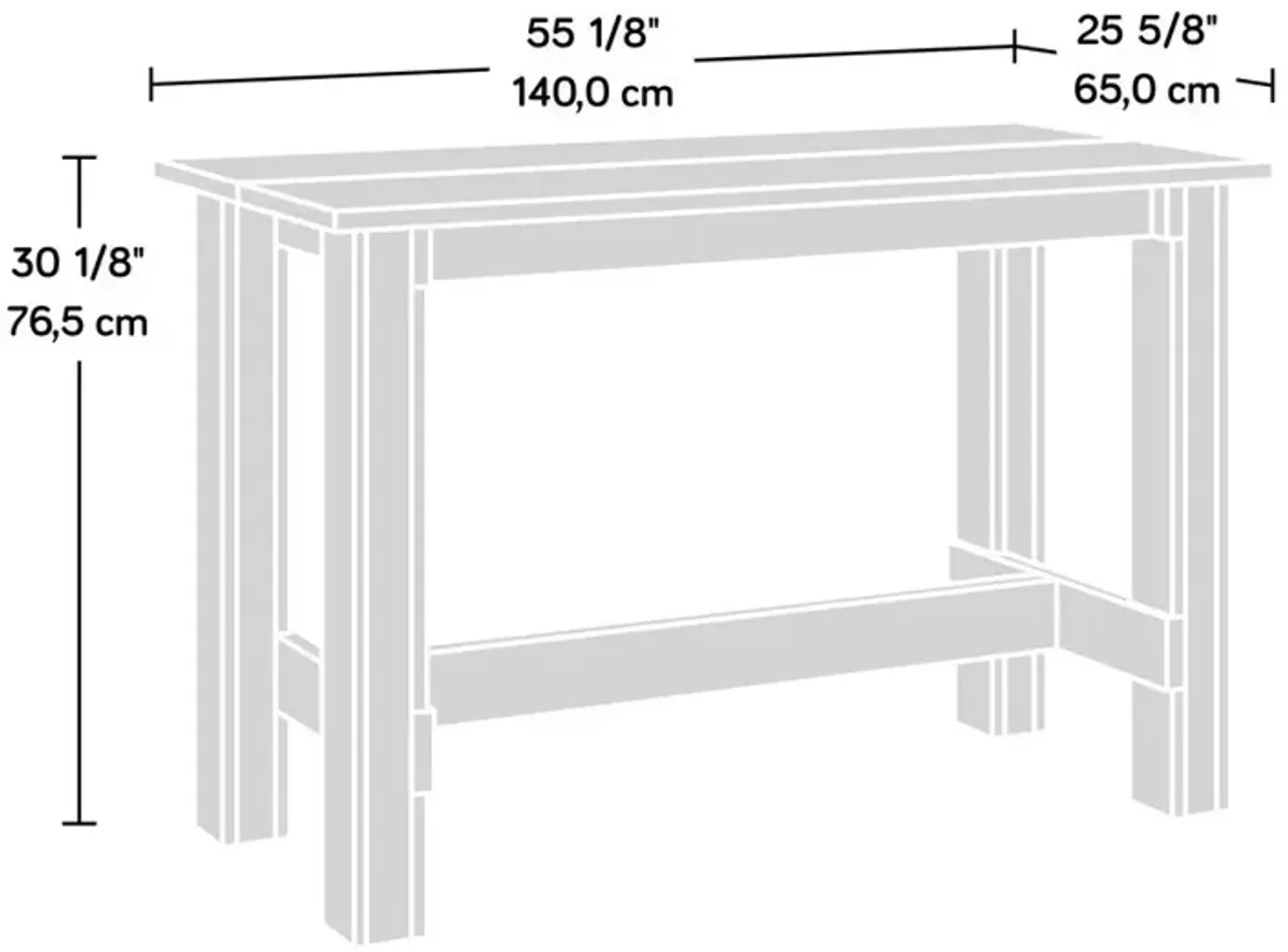 Sauder Boone Mountain Dining Table Grand Walnut